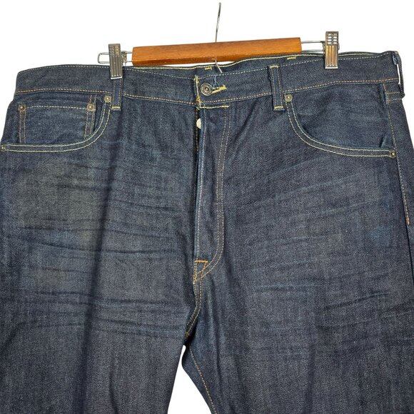 Levis 501 Button Fly Blue Jeans 40X30 Men's Straight Leg‎ Denim - Picture 5 of 10